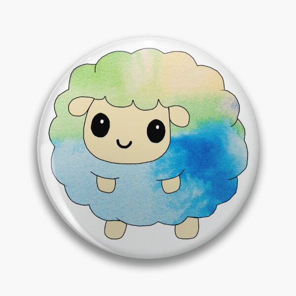 Item preview, fluffy little sheep (watercolour edition) designed and sold by ShipsinParadise.