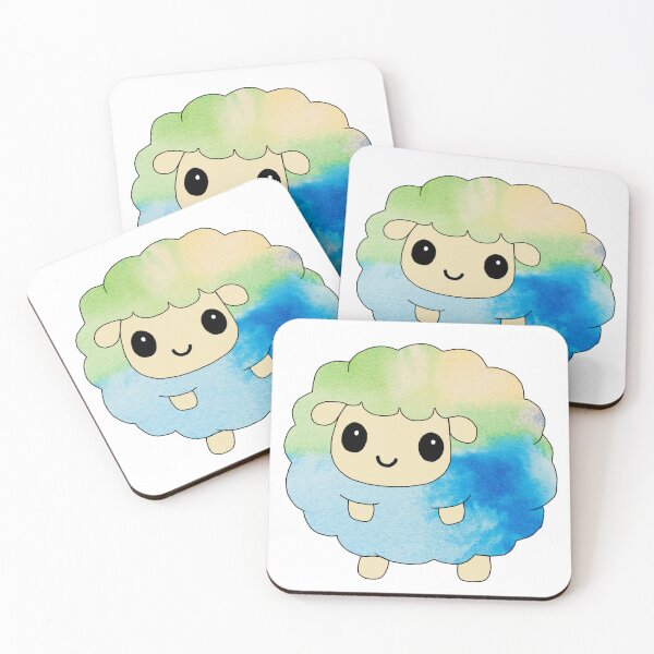 Item preview, fluffy little sheep (watercolour edition) designed and sold by ShipsinParadise.