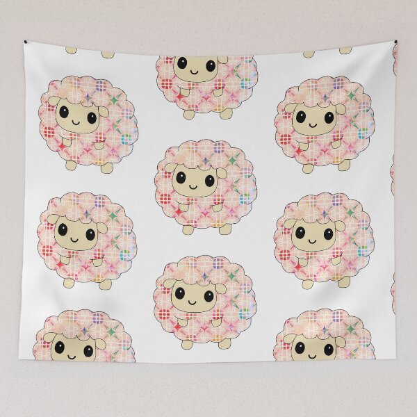 Item preview, fluffy little sheep (abstract edition) designed and sold by ShipsinParadise.