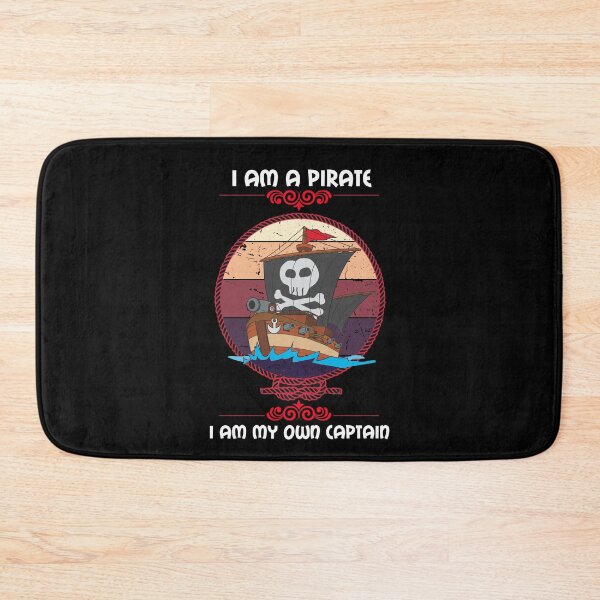 Item preview, Sailor, sailing, pirate ship, jolly roger, pirate quote,i am a pirate, i am my own captain designed and sold by mmammammira.