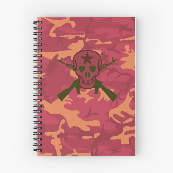 Item preview, Skull Army - Fire brick and Tangerine Camouflage designed and sold by uphome.