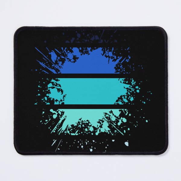 Item preview, Different Paint Splashes - Stripes Shades of Blue - S07 designed and sold by AlfabetDesign.