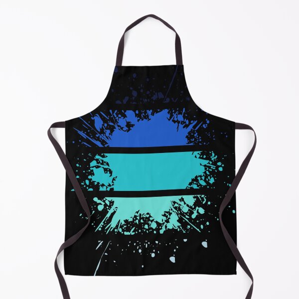 Item preview, Different Paint Splashes - Stripes Shades of Blue - S07 designed and sold by AlfabetDesign.
