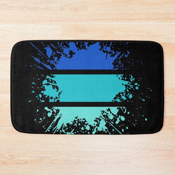 Item preview, Different Paint Splashes - Stripes Shades of Blue - S07 designed and sold by AlfabetDesign.