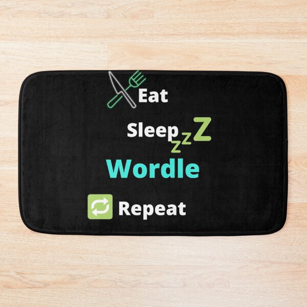 Item preview, Eat sleep wordle repeat | Wordle word game | wordle obsessed designed and sold by Vicsdesignsart.