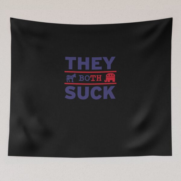 Item preview, They Both Suck Anti-Political Party Libertarian Classic T-Shirt designed and sold by SvenNobels.