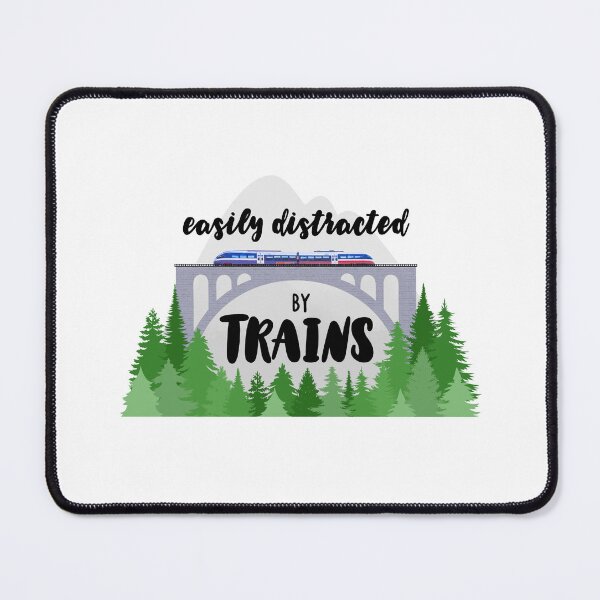 Item preview, Easily Distracted By Trains designed and sold by bethanyevelyn.