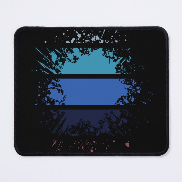Item preview, Different Paint Splashes - Stripes Shades of Blue - S06 designed and sold by AlfabetDesign.