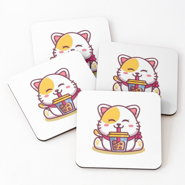Item preview, Cat Drinking Boba Milk designed and sold by kittiescuties.