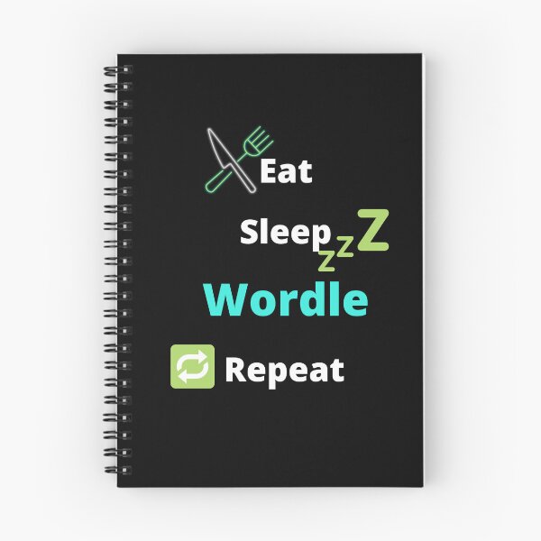 Item preview, Eat sleep wordle repeat | Wordle word game | wordle obsessed designed and sold by Vicsdesignsart.