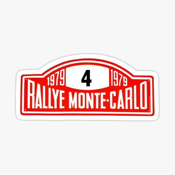 MONTE-CARLO Badge Sticker Autocollant Vinyle 2 X Monte Carlo Rallye badge 7311-1219 