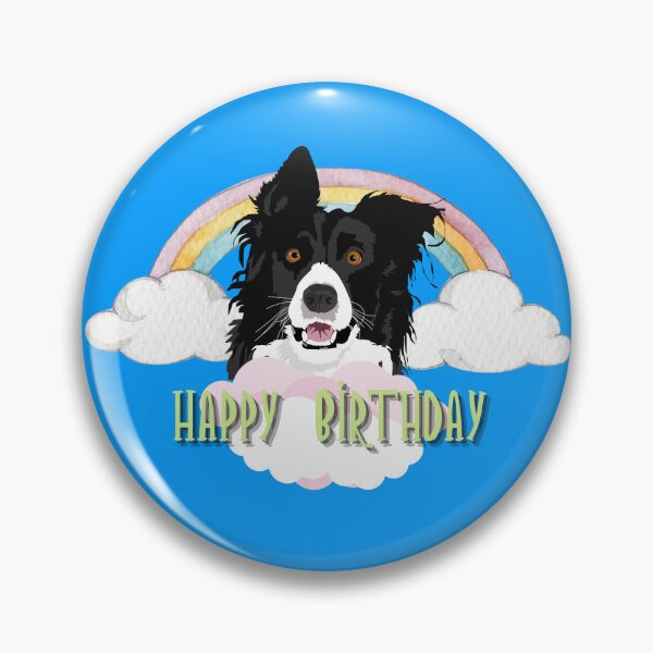 Item preview, Happy Birthday Rainbow Dogs in The Clouds designed and sold by Willyboy16.
