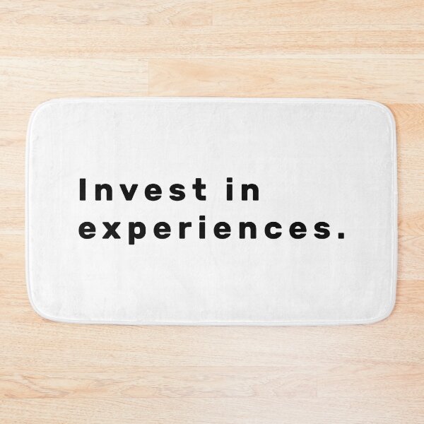 Item preview, Invest in experiences. - Black designed and sold by Parag's Travel Shop.