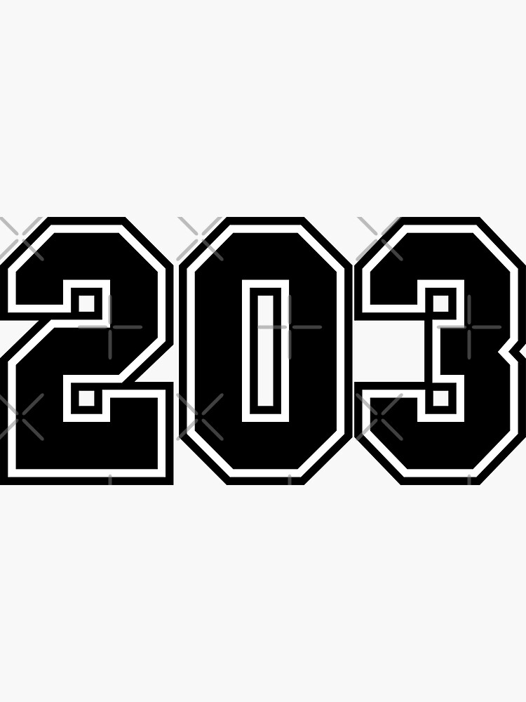 203-area-code-zip-code-location-black-and-white-sticker-by-wa-ka-ne