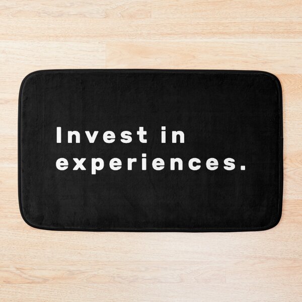 Item preview, Invest in experiences. - White designed and sold by Parag's Travel Shop.