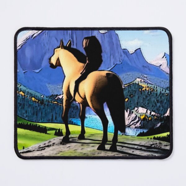 Item preview, Lucky Prescott, Spirit, drawings, 2021, the indomitable, steed, Stallion of the Cimarron, horse, hor designed and sold by Vivithames.