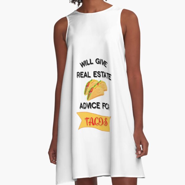 Item preview, Will Give Real Estate Advice for Tacos designed and sold by KatsKorner365.