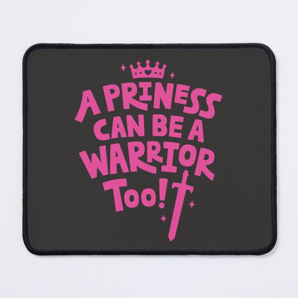 Item preview, Typography A Princess Can Be A Warrior Too Quote designed and sold by rustydoodle.