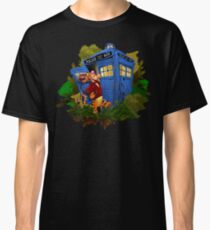 Doctor Tiger with Blue Phone Box Classic T-Shirt