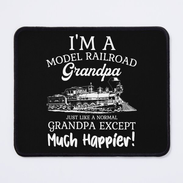 Item preview, Model Railroad Grandpa Like A Normal Grandpa except Much HAPPIER, Funny Steam Train designed and sold by TheTrainRoom.