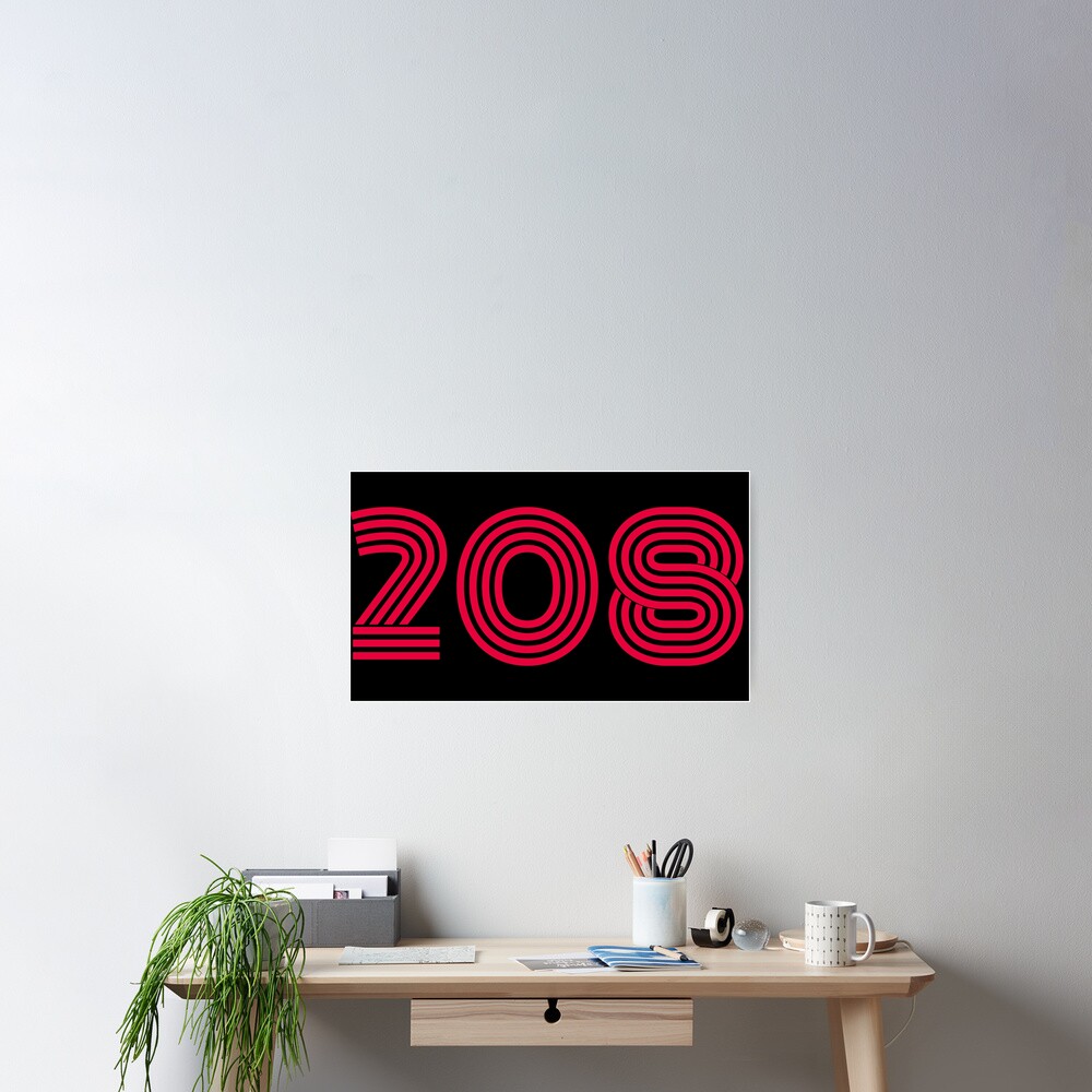 208-area-code-zip-code-location-retro-red-poster-by-wa-ka-ne-redbubble