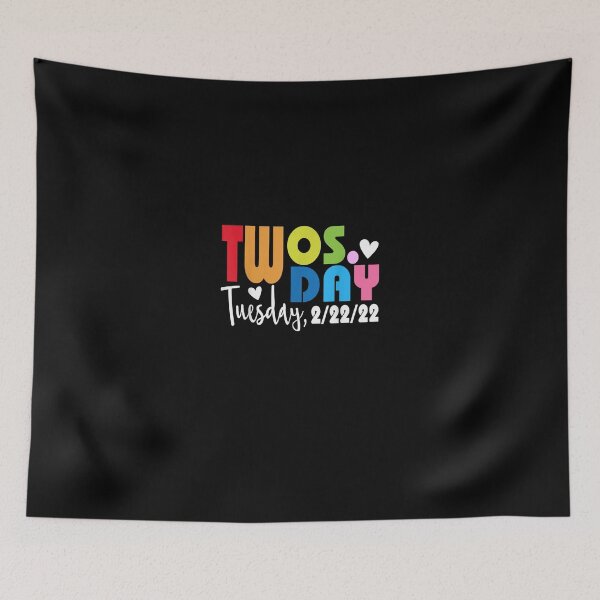 Item preview, February 2nd 2022 - 2-22-22 Souvenir - Happy Twosday 2022 T-Shirt designed and sold by DankerKerstin.