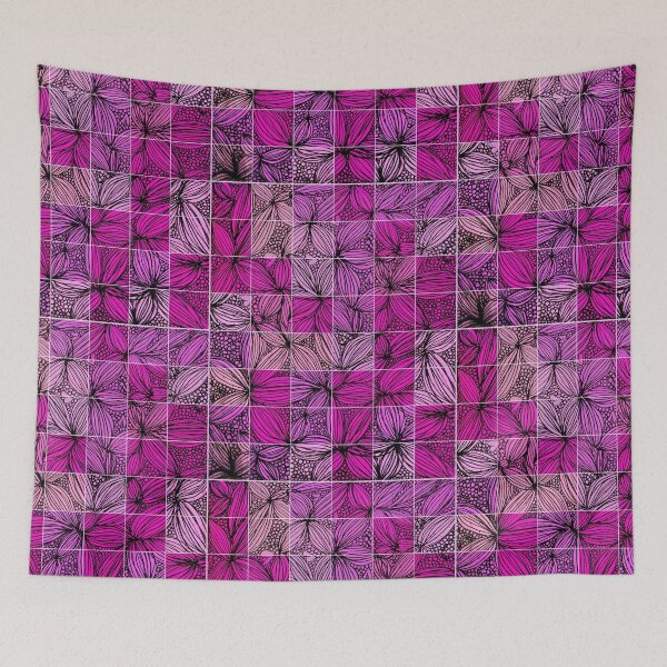Item preview, Fun Flower and Polkadot Doodle Pattern designed and sold by MazerolleArt.
