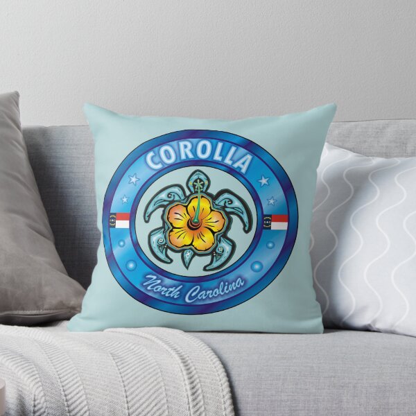 Outer Banks North Carolina Vacation Turtle Lover Outer Banks Throw Pillow Outer Banks North Carolina Vacation Turtle Lover Outer Banks Throw Pillow