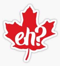 Pegatina Canadá, ¿eh? hoja de arce