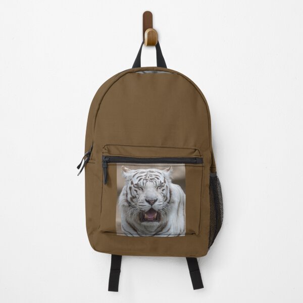 Item preview, white tiger roars designed and sold by OskiOnTour.