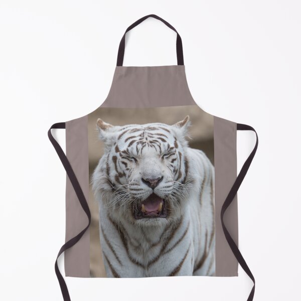 Item preview, white tiger roars designed and sold by OskiOnTour.