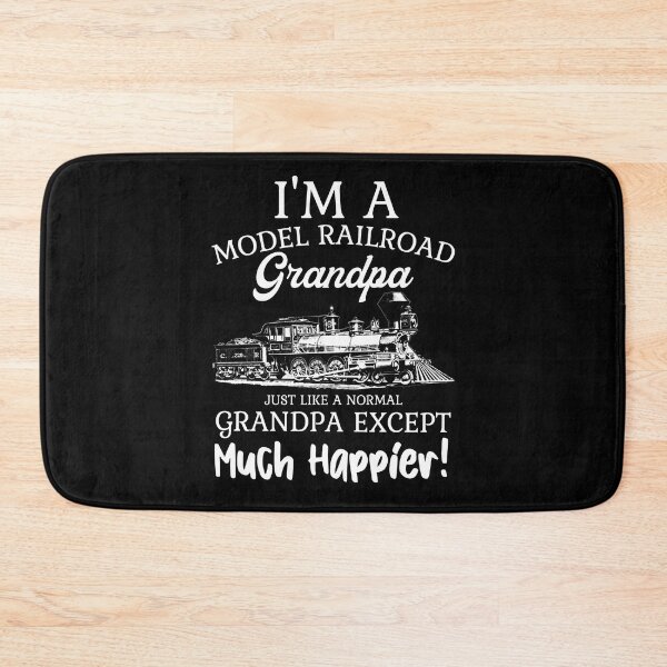 Item preview, Model Railroad Grandpa Like A Normal Grandpa except Much HAPPIER, Funny Steam Train designed and sold by TheTrainRoom.