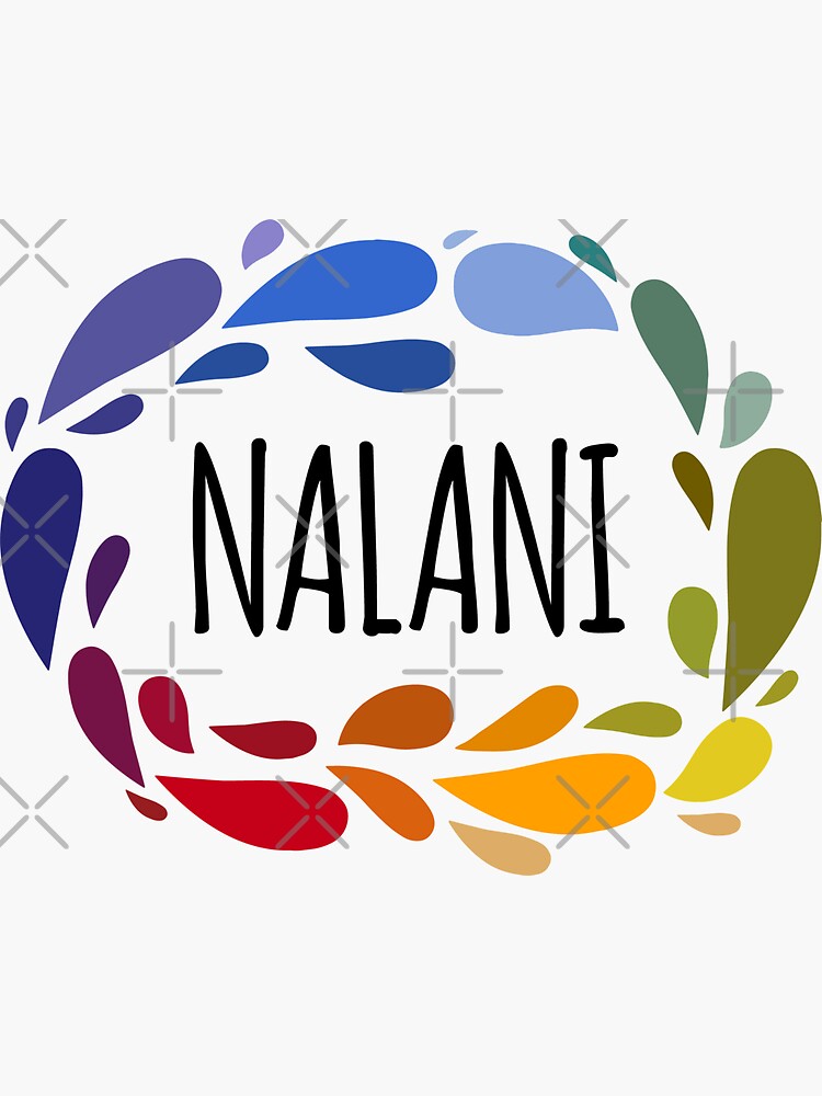 nalani-name-cute-colorful-gift-named-nalani-sticker-by-kindxinn