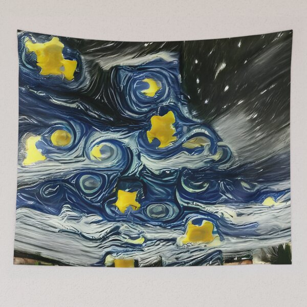 Item preview, Starry Night style - AI made artwork designed and sold by Mad-Boy.