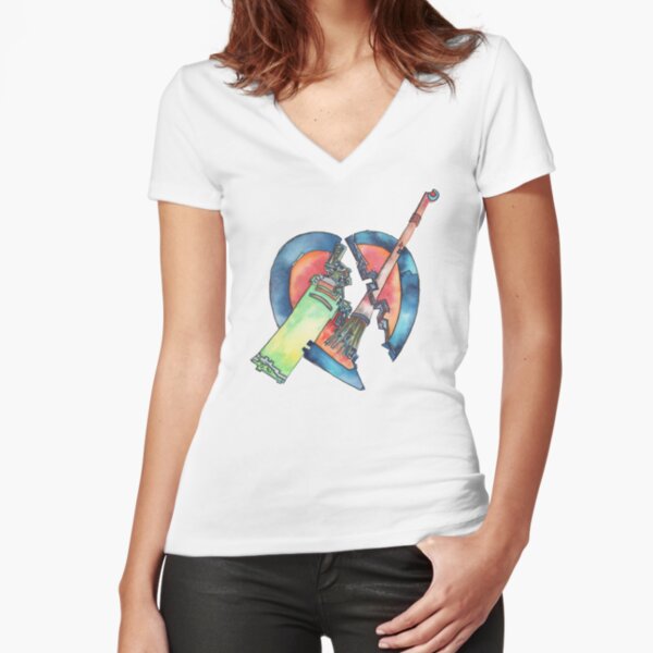 Fitted V-Neck T-Shirt
