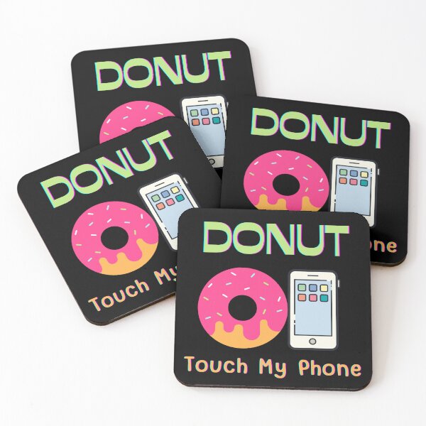 Item preview, "Donut Touch My Phone" Funny Essential T-Shirt designed and sold by WilkDesign.