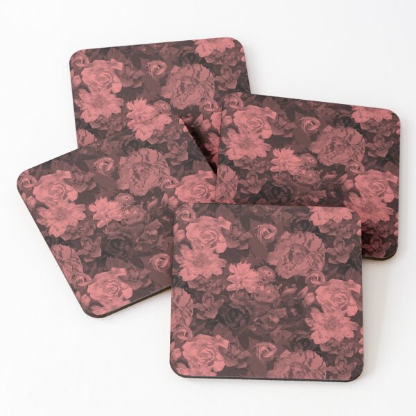 Item preview, Floral Abundance Monochrome Blush Half-Drop Repeat 5748 designed and sold by Art in My Loft.