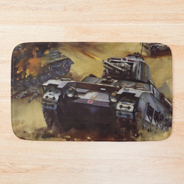 Item preview, A British Tank Attack in the Western Desert - Back Them Up! designed and sold by Luke Mckinstry.