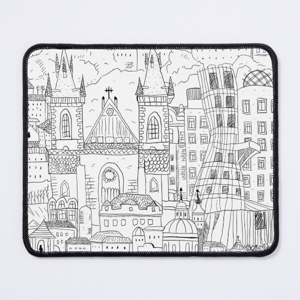 Item preview, Prague Czech Republic Hand Drawn Sketch Illustration designed and sold by Stadify.
