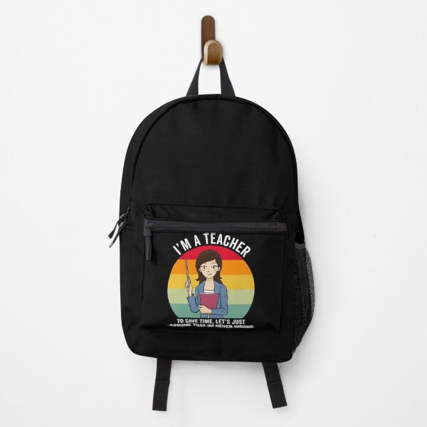 Item preview, Retro Teacher Gift: I'm A Teacher To Save Time Let's Just Assume That I'm Never Wrong designed and sold by AMINE ★★★★★.