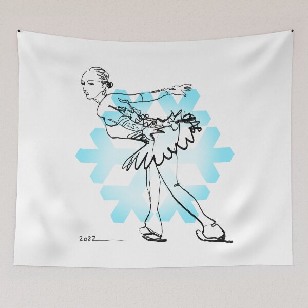 Item preview, Figure Skating Line Art designed and sold by Arkneer.