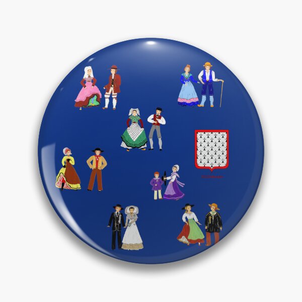 Item preview, Composition of traditional costumes from Limousin, France designed and sold by Catherine Debusne.