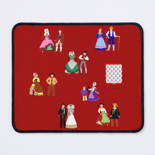 Item preview, Composition of traditional costumes from Limousin, France designed and sold by Catherine Debusne.