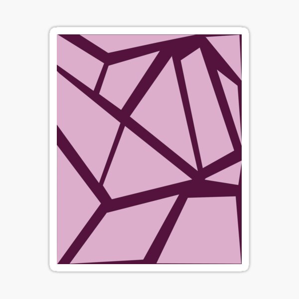 Pink Shapes Sticker For Sale By JKK S Redbubble