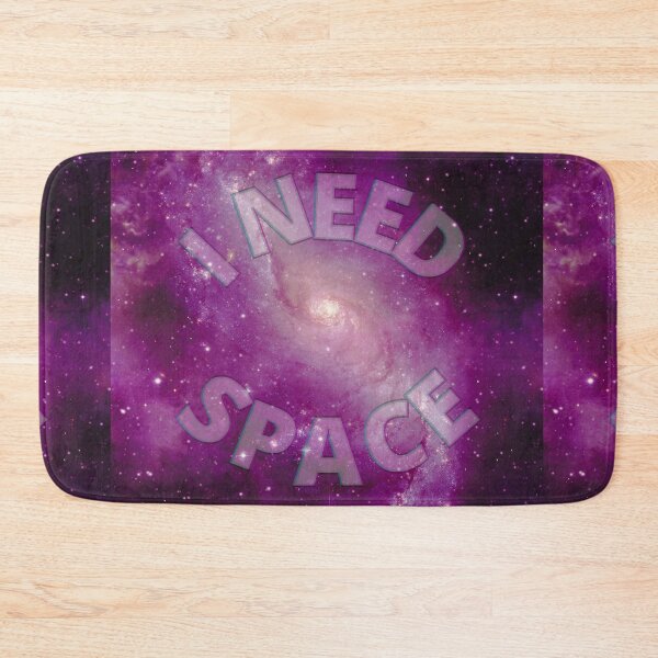 Item preview, I Need Space (Circle) - Violet Purple Galaxy designed and sold by Quirkdom.