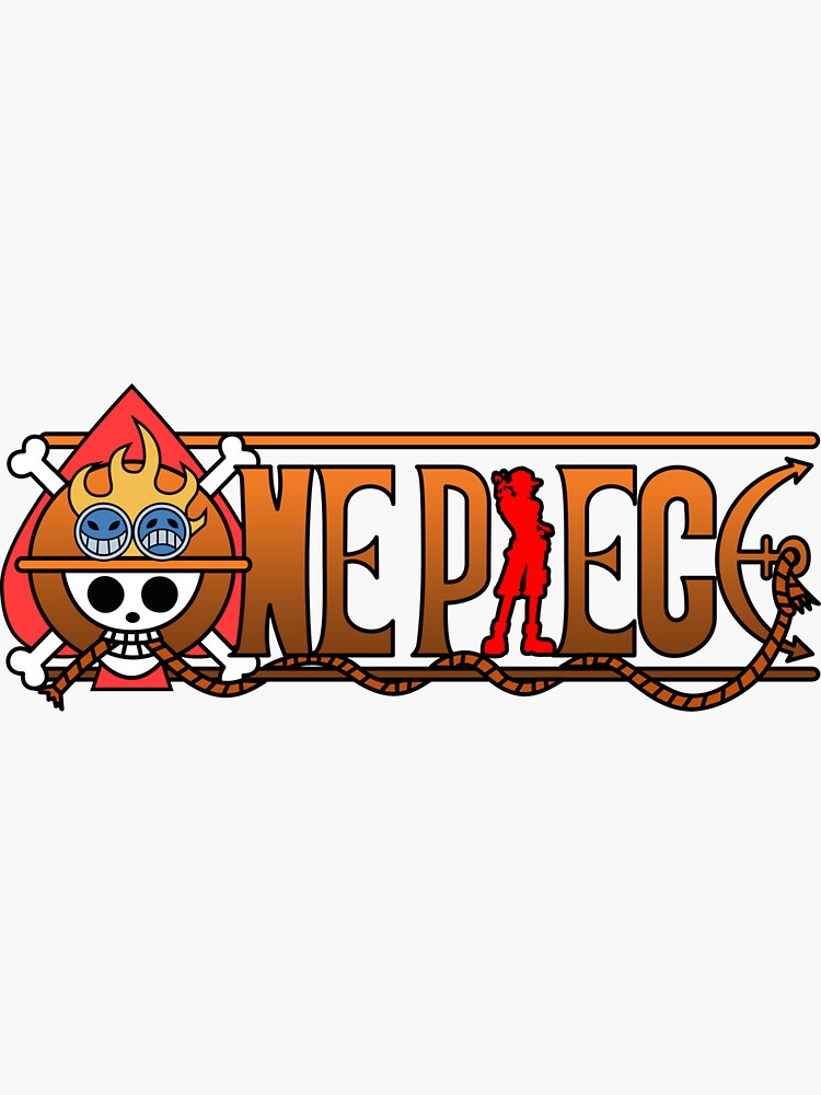 "One Piece Logo Ace Style" Sticker for Sale by TaliboyHustler Redbubble