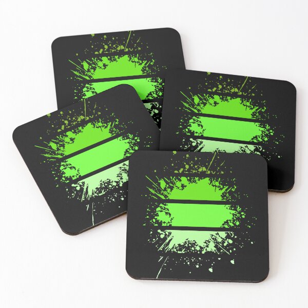 Item preview, Paint Splashes - neon green - S16 designed and sold by AlfabetDesign.