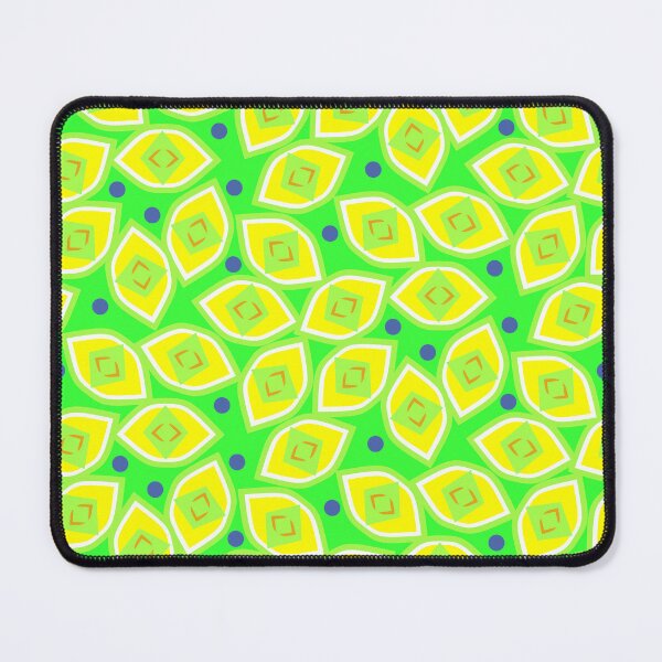 Item preview, Lemon and Blueberry Abstract on Bright Green Half-Drop Repeat 5748 designed and sold by Art in My Loft.