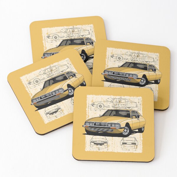 Item preview, My drawing of the classic French Gran Turismo designed and sold by designjaag.