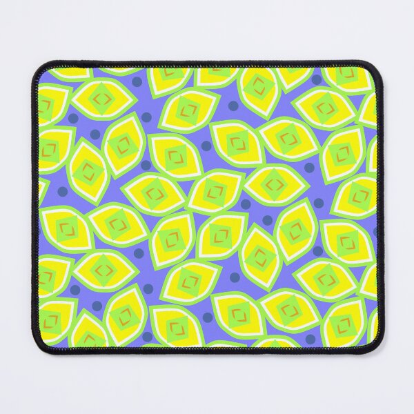 Item preview, Lemon and Blueberry Abstract on Blue Half-Drop Repeat 5748 designed and sold by Art in My Loft.